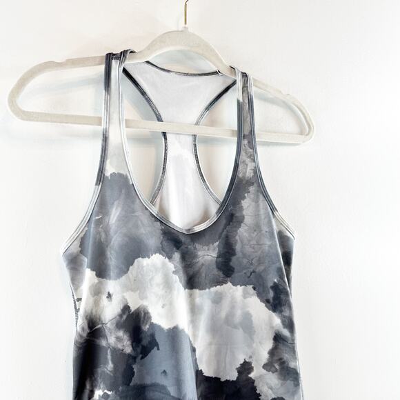 Lululemon Cool Racerback Tank Top Gray White Black Small - Picture 4 of 10